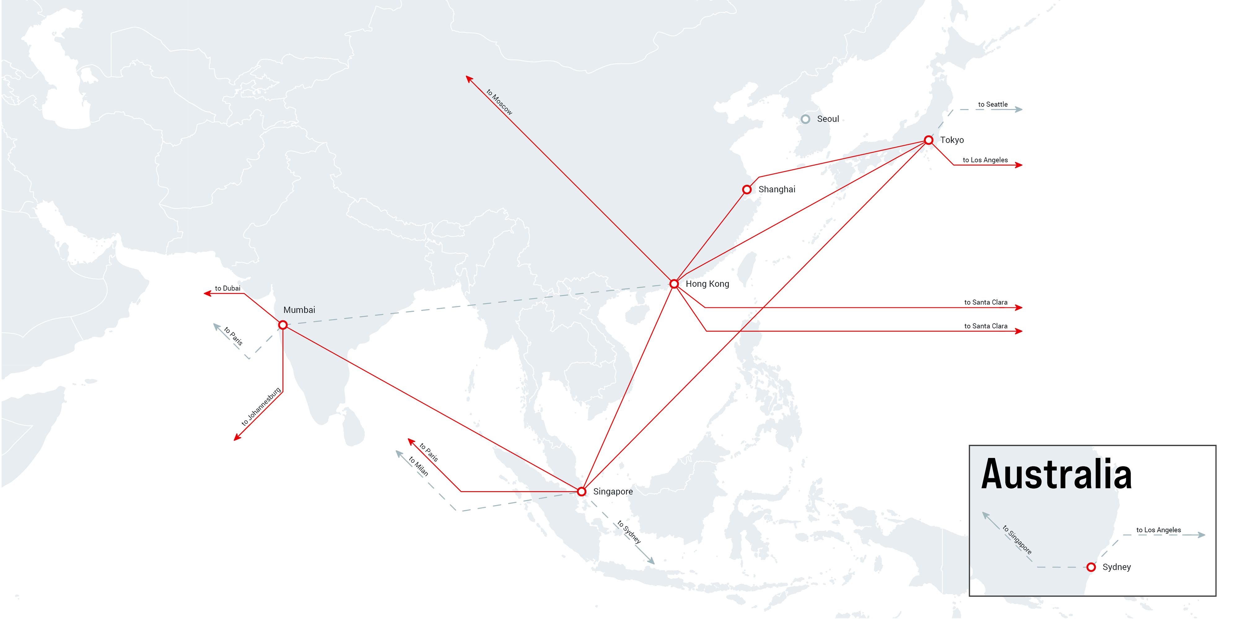 i3D.net's PoP in Asia and Australia