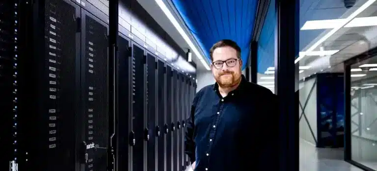 Stijn Koster at the Smartdc data center in Rotterdam.