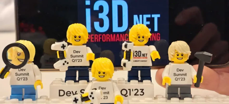 Lego figurines designed for the i3D.net datathon in February 2023