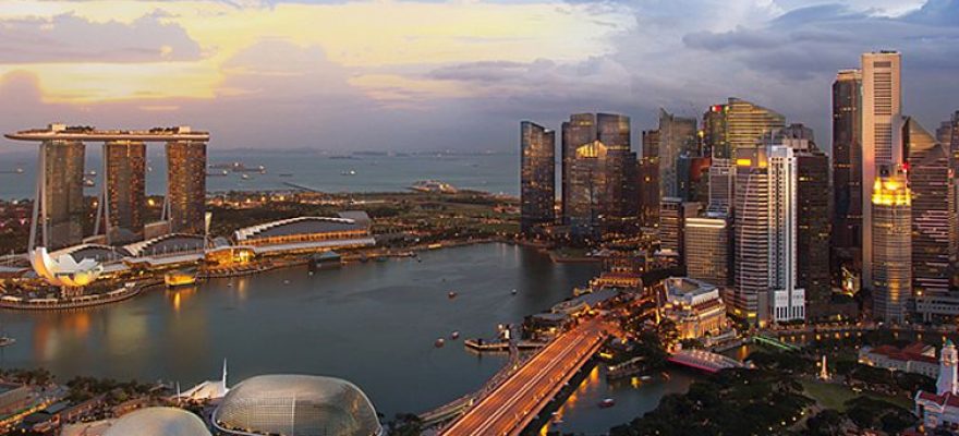 Sky image of Singapore