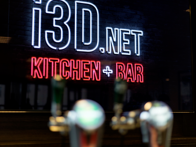 Kitchen and bar at i3D.net office