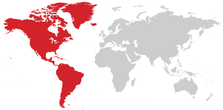 America region in a diagram